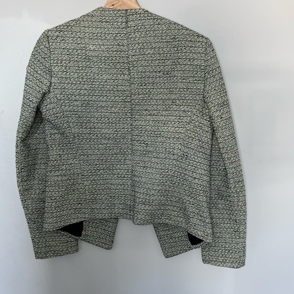Topshop women’s tweed blazer in green - Picture 2 of 5